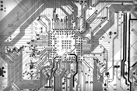 Tech industrial electronic background Stock Illustration