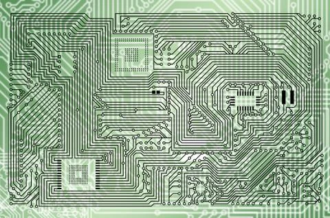 Tech industrial electronic background Stock Illustration