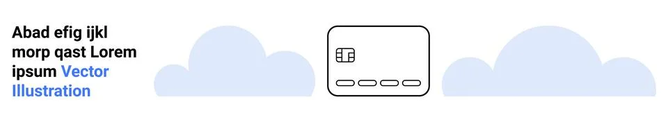 Tech Interface on Floating Cloud Background with Editable Text Space 스톡 일러스트