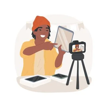 Tech isolated cartoon vector illustration. Stock Illustration