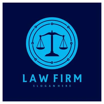 Tech Justice logo vector template, Creative Law Firm logo design concepts Stock Illustration