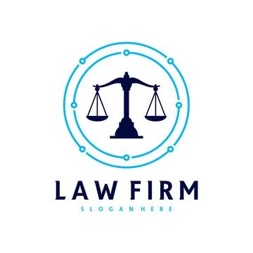 Tech Justice logo vector template, Creative Law Firm logo design concepts Stock Illustration