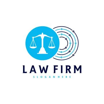 Tech Justice logo vector template, Creative Law Firm logo design concepts Stock Illustration
