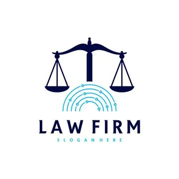 Tech Justice logo vector template, Creative Law Firm logo design concepts Stock Illustration