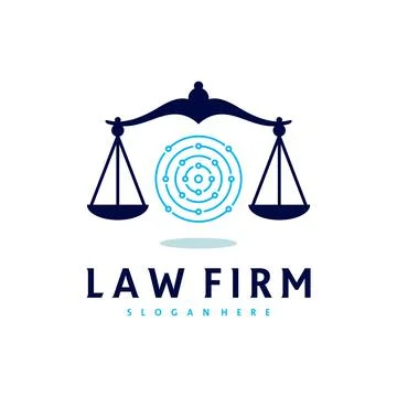 Tech Justice logo vector template, Creative Law Firm logo design concepts Stock Illustration