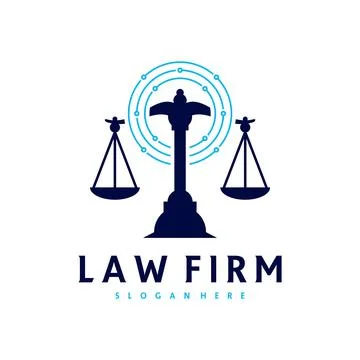 Tech Justice logo vector template, Creative Law Firm logo design concepts Stock Illustration