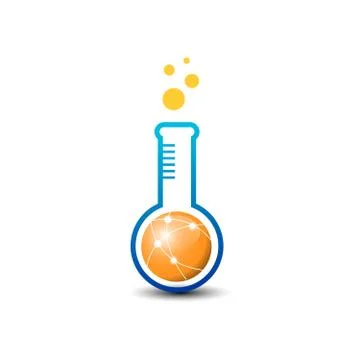Tech lab logo vector Stock Illustration