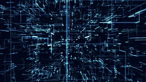 Tech line animation Video stock 296125391