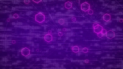 Tech Line Motion Background, High-Tech Space Background Stock Footage 262406539