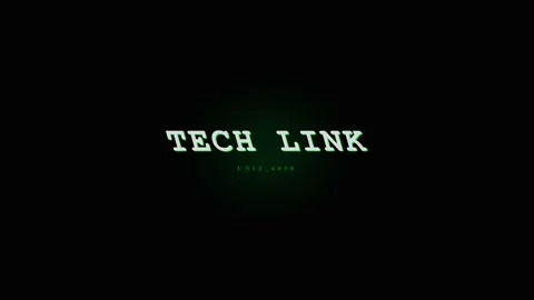 Tech Link Digital Connection Abstract Background with Glitch Effect Stock Footage 331568354