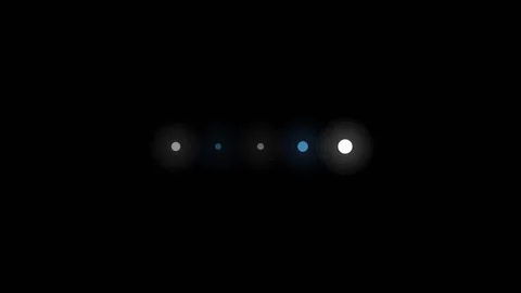 Tech Loading Screen With Glowing Dots Video stock 342263431