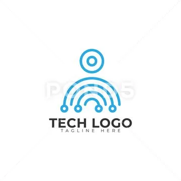 Tech logo Stockillustratie