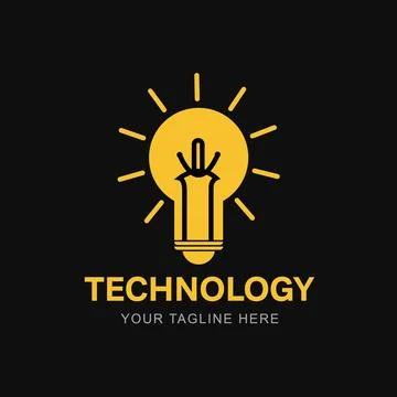 Tech logo template. Stock Illustration