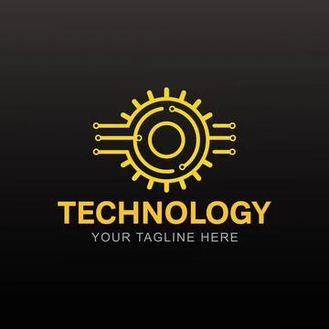 Tech logo template. イラスト素材