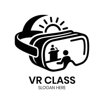 Tech Logo For Virtual Teaching Logo Stock Illustration