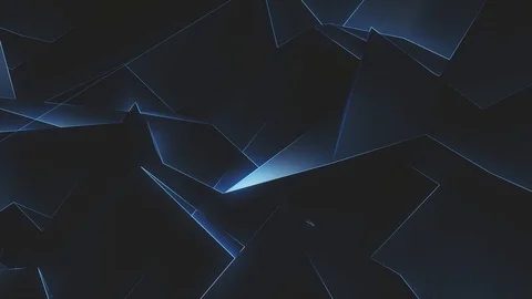 Tech Low Poly Glowing Stock Footage 99109797