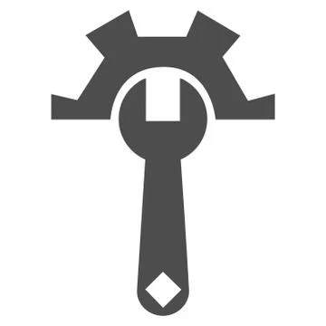 Tech Maintenance Flat Vector Icon Stock Illustration