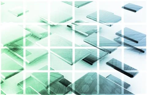 Tech mechanical engineering science Stock Illustration