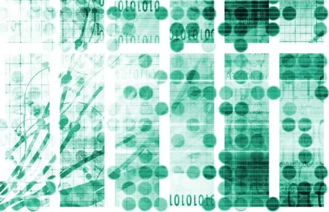 Tech mechanical engineering science Stock Illustration