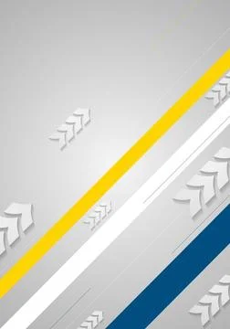 Tech minimal background with arrows and stripes Tech minimal background wi... Foto stock