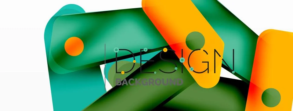 Tech minimal geometric wallpaper. Creative abstract background. Ribbon style Stock Illustration