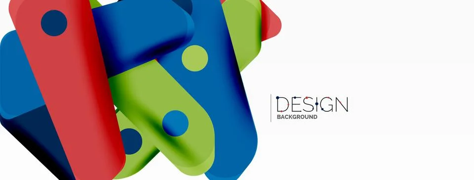 Tech minimal geometric wallpaper. Creative abstract background. Ribbon style イラスト素材