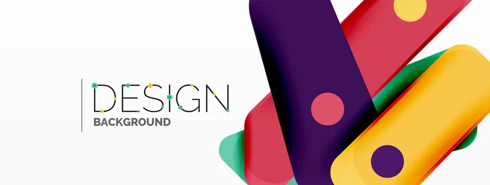 Tech minimal geometric wallpaper. Creative abstract background. Ribbon style イラスト素材