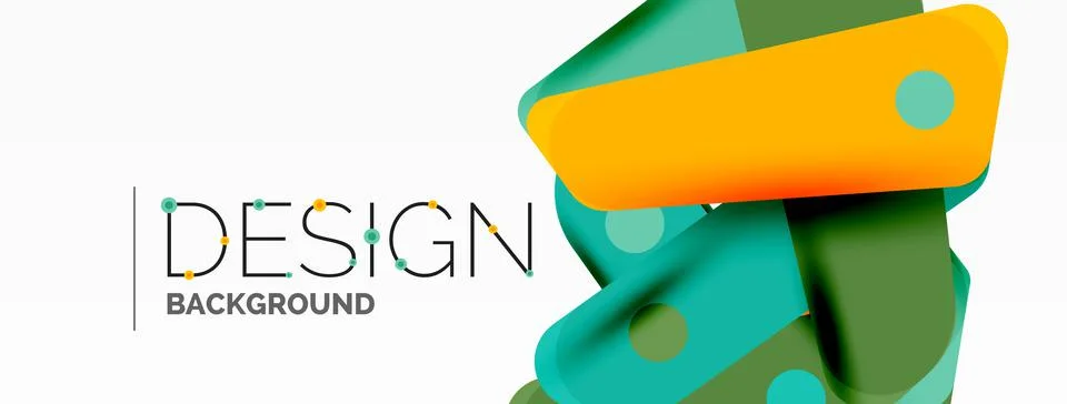 Tech minimal geometric wallpaper. Creative abstract background. Ribbon style 스톡 일러스트