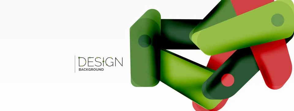 Tech minimal geometric wallpaper. Creative abstract background. Ribbon style 스톡 일러스트