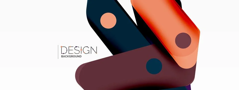 Tech minimal geometric wallpaper. Creative abstract background. Ribbon style 스톡 일러스트