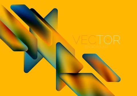 Tech minimal geometric wallpaper. Creative abstract background. Vector Stock Illustration