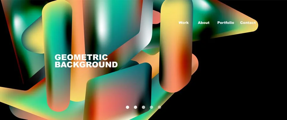 Tech minimal geometric wallpaper. Creative abstract background. Vector Stock Illustration