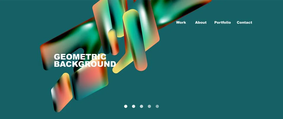 Tech minimal geometric wallpaper. Creative abstract background. Vector Stock Illustration