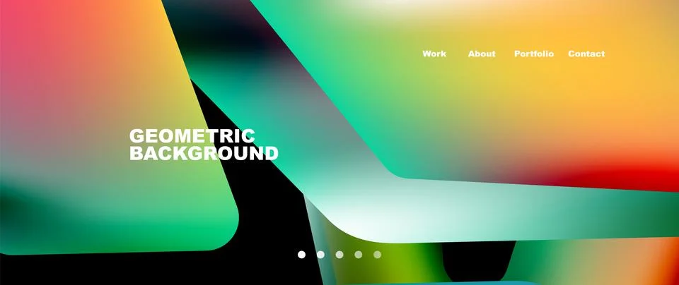 Tech minimal geometric wallpaper. Creative abstract background. Vector Illustrazione stock