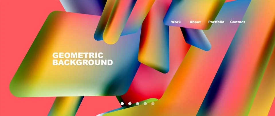 Tech minimal geometric wallpaper. Creative abstract background. Vector Illustrazione stock