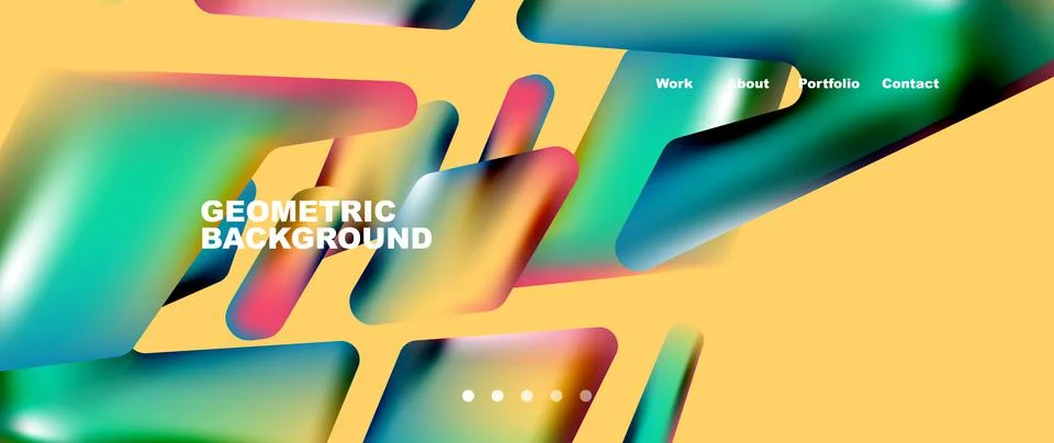 Tech minimal geometric wallpaper. Creative abstract background. Vector Illustrazione stock