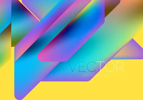 Tech minimal geometric wallpaper. Creative abstract background. Vector Stock Illustration