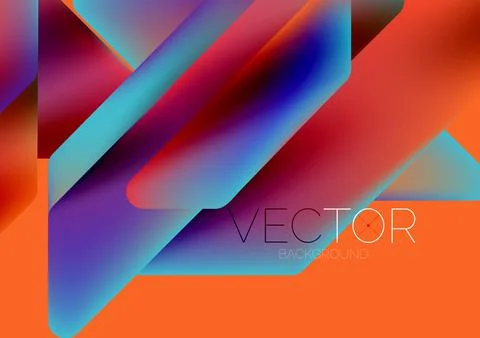 Tech minimal geometric wallpaper. Creative abstract background. Vector Stock Illustration