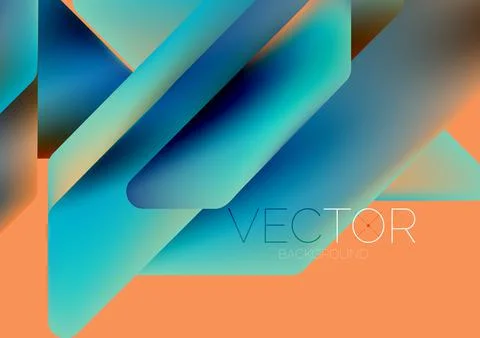 Tech minimal geometric wallpaper. Creative abstract background. Vector Illustrazione stock
