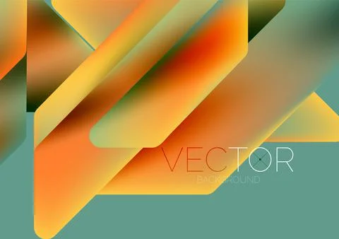 Tech minimal geometric wallpaper. Creative abstract background. Vector Stock Illustration