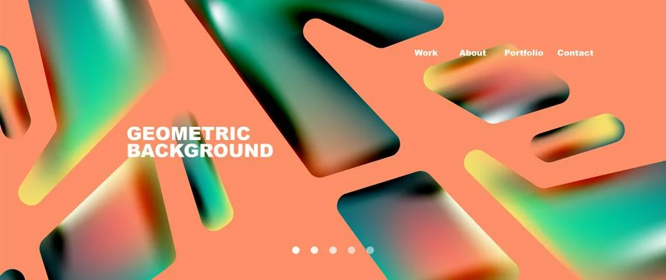 Tech minimal geometric wallpaper. Creative abstract background. Vector Illustrazione stock