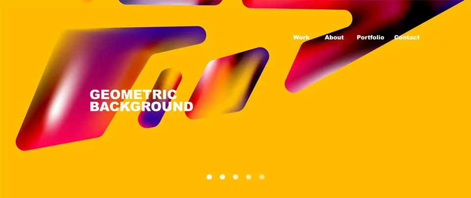 Tech minimal geometric wallpaper. Creative abstract background. Vector Illustrazione stock