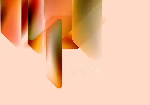 Tech minimal geometric wallpaper. Creative abstract background. Vector Illustrazione stock