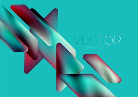 Tech minimal geometric wallpaper. Creative abstract background. Vector 스톡 일러스트