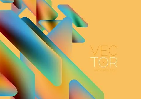 Tech minimal geometric wallpaper. Creative abstract background. Vector Stock Illustration