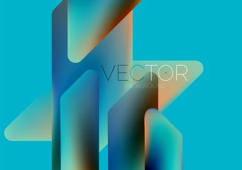 Tech minimal geometric wallpaper. Creative abstract background. Vector 스톡 일러스트