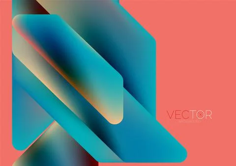 Tech minimal geometric wallpaper. Creative abstract background. Vector Stock Illustration
