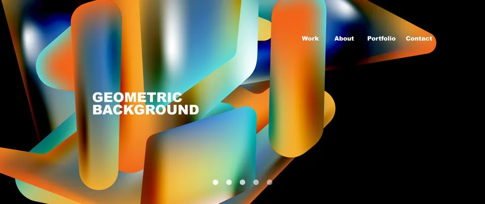 Tech minimal geometric wallpaper. Creative abstract background. Vector Stock Illustration