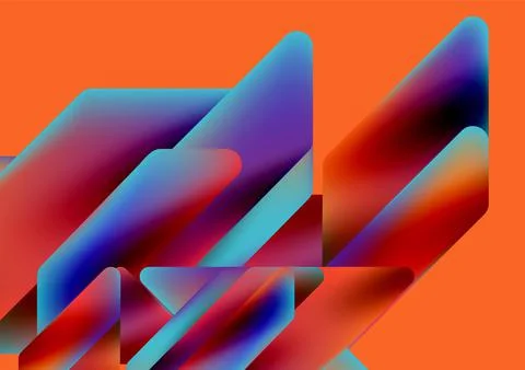 Tech minimal geometric wallpaper. Creative abstract background. Vector Illustrazione stock