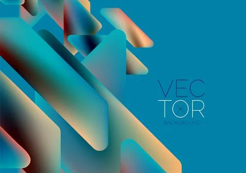 Tech minimal geometric wallpaper. Creative abstract background. Vector Stock Illustration